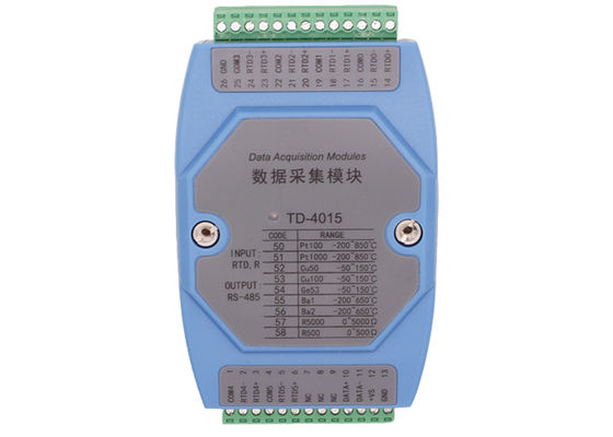 LS-TD4015 6ch RTD signal Convert to RS485 PT100 to RS485 Temperature Transmitter Din Rail Mounting