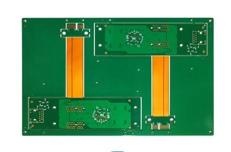 Rigid Flex Multilayer PCB Board FR4 PI 6 Layer ENIG Gold Finger Finished