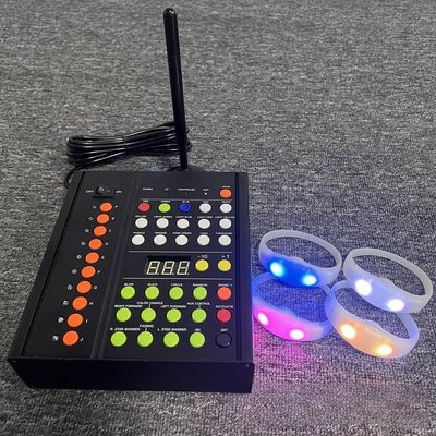 433MHz Wireless DMX Controller 10 Zone For Stage Lighting Control LED Bracelet Wireless Controller