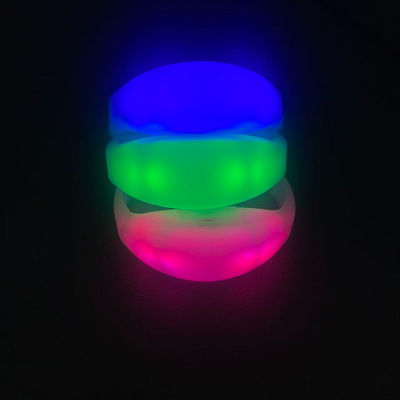 DMX Wireless Controller for 15 Color and Light Modes on Remote Controlled LED Bracelets with Silicone Design